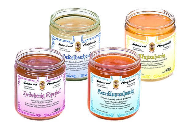 4er 500g Honig Probierangebot "regionaler Genuss"